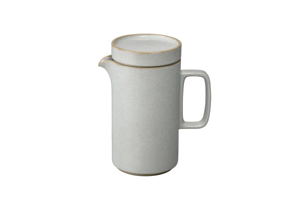 Hasami Porcelain Tall Teapot, Gloss Grey - Acacia