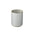 Hasami Porcelain small planter in glossy light grey with a contrast rim, ideal for potted plants or as a cachepot.