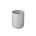 Hasami Porcelain small planter in glossy light grey with a contrast rim, ideal for potted plants or as a cachepot.