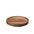 Hasami Porcelain walnut wood tray, circular design, ideal for tableware stacking and versatile serving solutions.