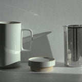 Hasami Porcelain Tall Teapot, Gloss Grey - Acacia