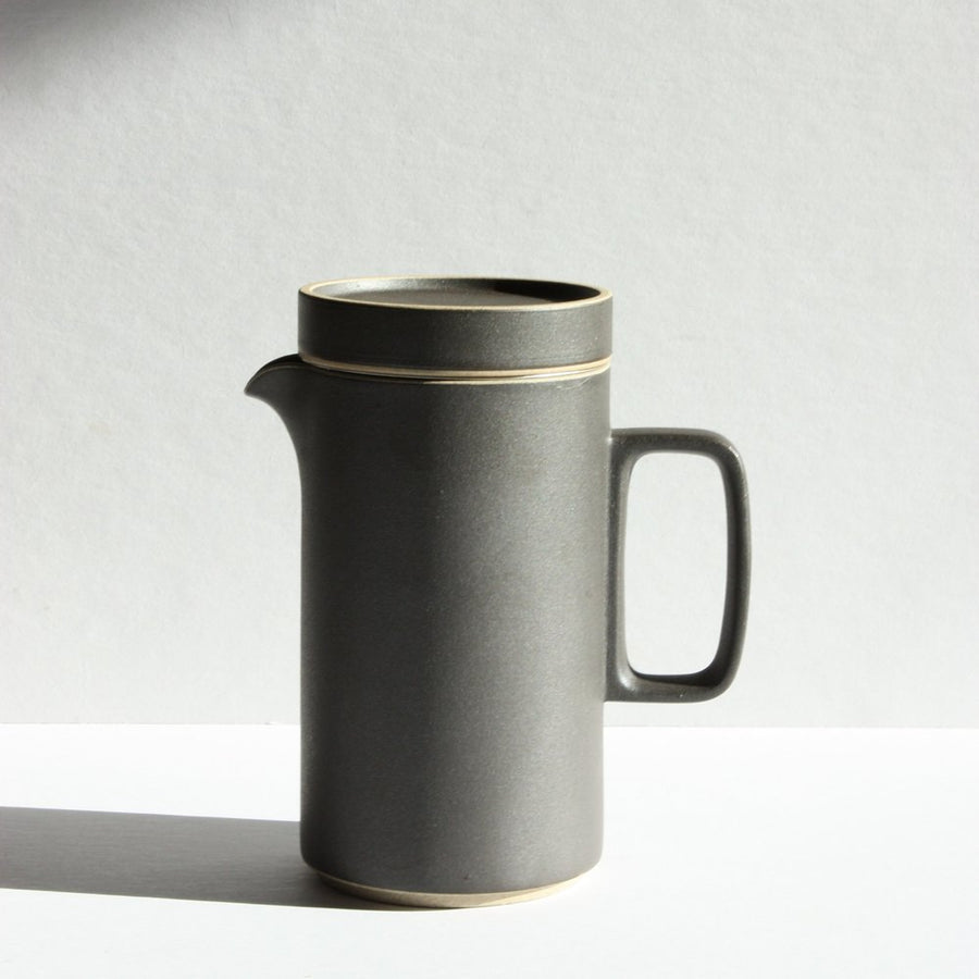Hasami Porcelain Tall Teapot, Black - Acacia