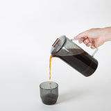 850 mL Glass French Press, Grey
