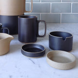 Hasami Porcelain Lid / Coaster, Gloss Grey - Acacia