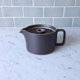 Hasami Porcelain Teapot, Black - Acacia