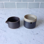 Hasami Porcelain Lid / Coaster, Gloss Grey - Acacia