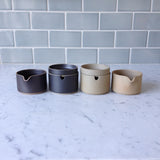 Hasami Porcelain Sugar Pot, Black - Acacia