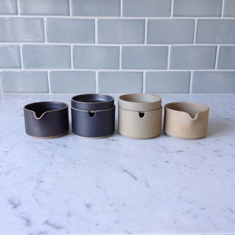 Hasami Porcelain Lid / Coaster, Gloss Grey - Acacia