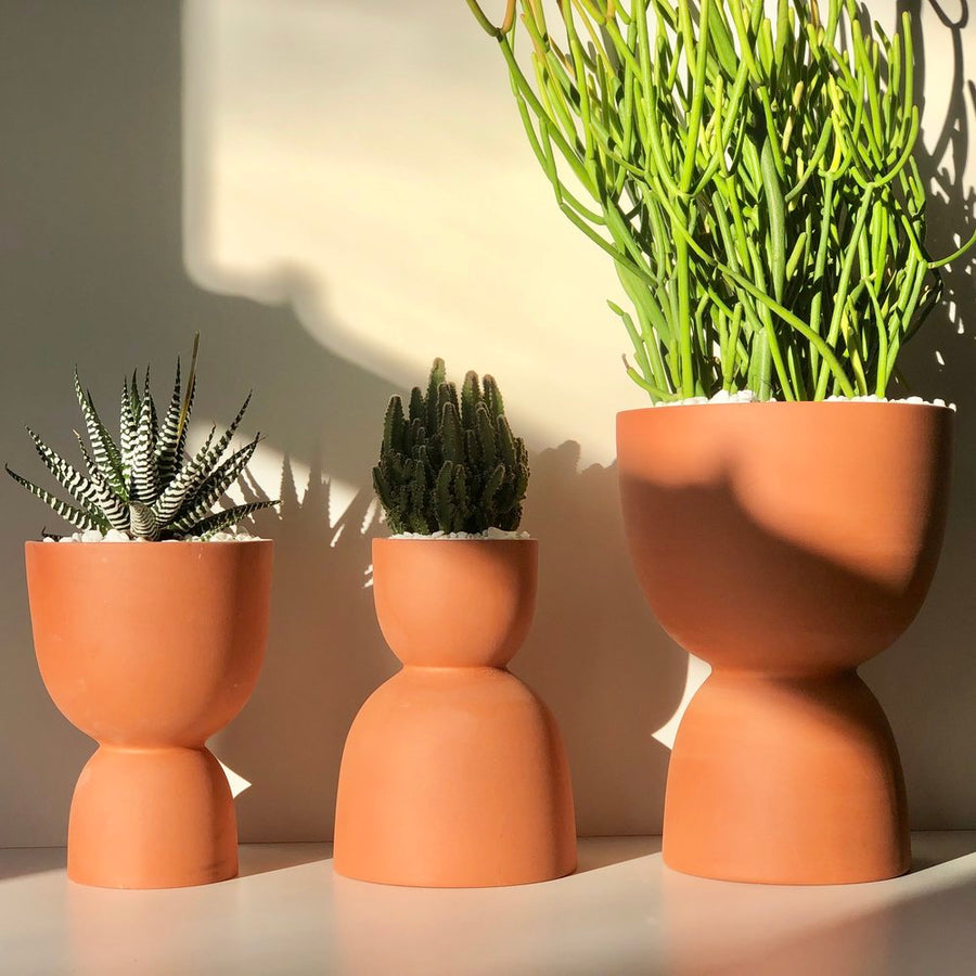 Stacked Terracotta Planters