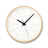 Lines Clock - Acacia