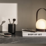 Carrie LED Lamp, Black - Acacia