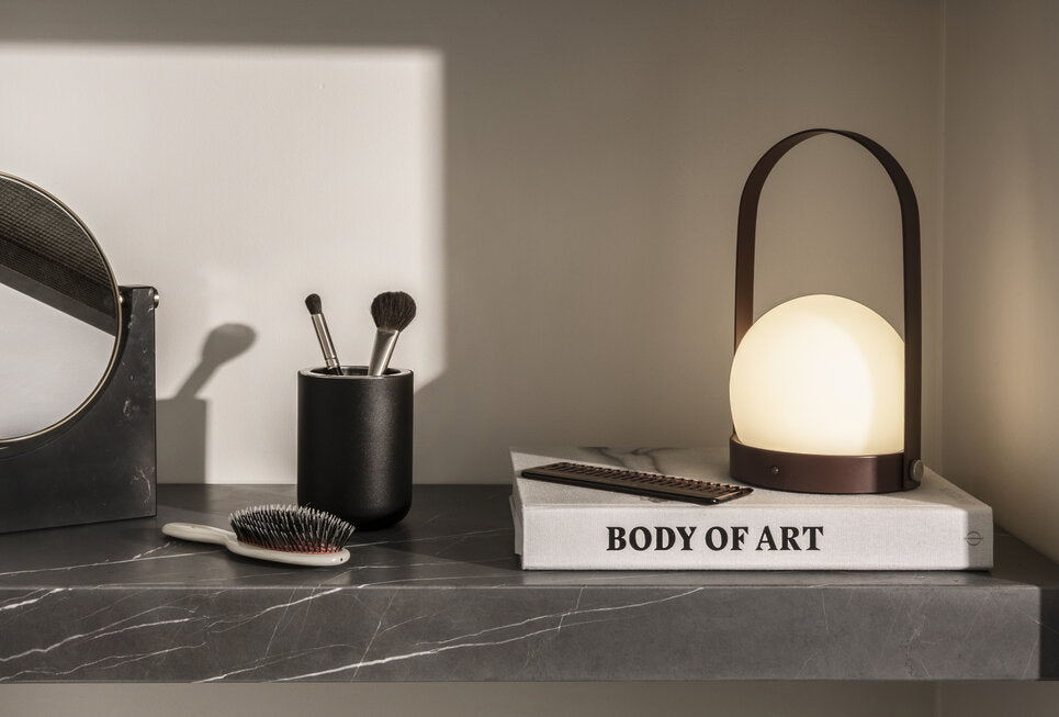 Carrie LED Lamp, Black - Acacia