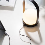 Carrie LED Lamp, Black - Acacia