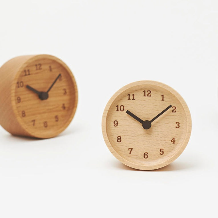 Muku Desk Clock - Acacia