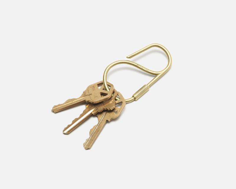 Offset Key Ring, Brass