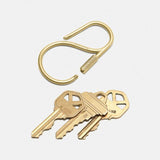 Offset Key Ring, Brass