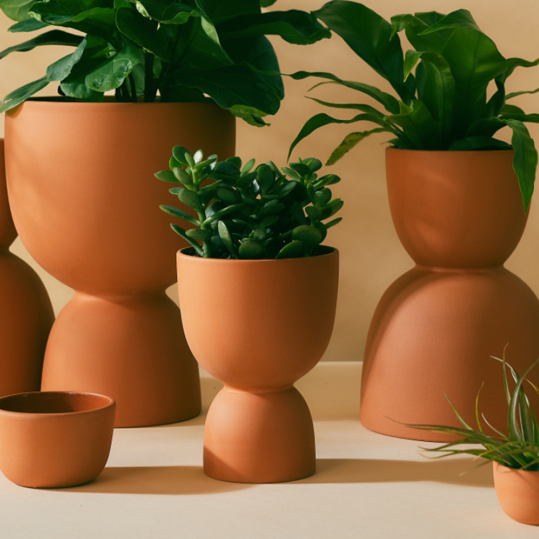 Stacked Terracotta Planters