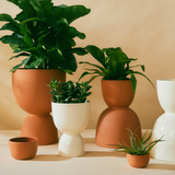 Stacked Planters, White