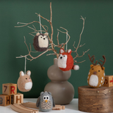 Felt Deer Ornament, Brown