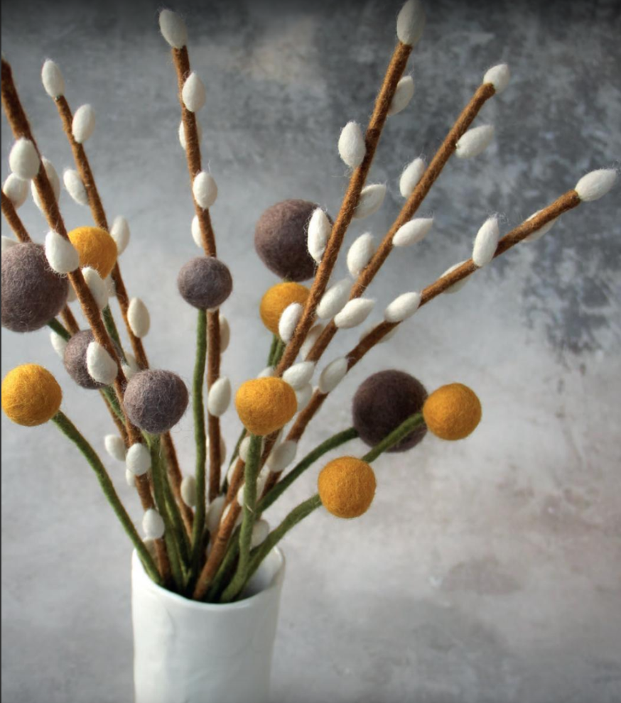 Felt Willow Branch, Two Sizes