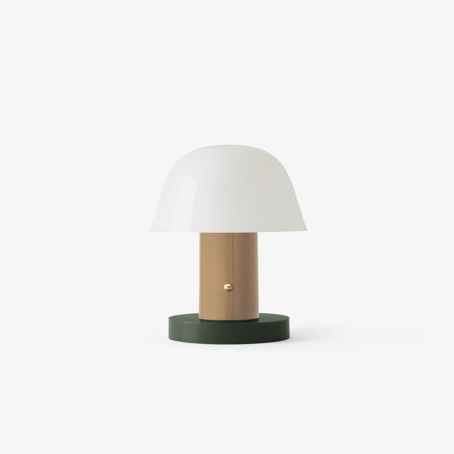 &Tradition Setago Rechargeable LED Lamp, Nude & Forest