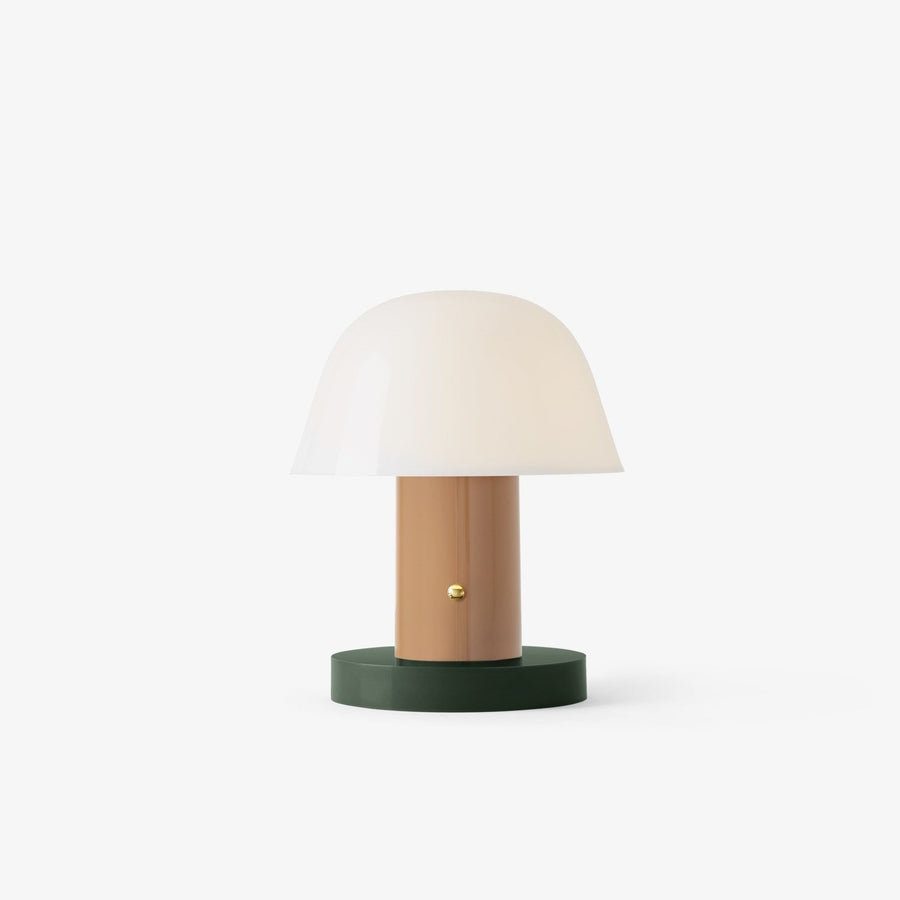 &Tradition Setago Rechargeable LED Lamp, Nude & Forest