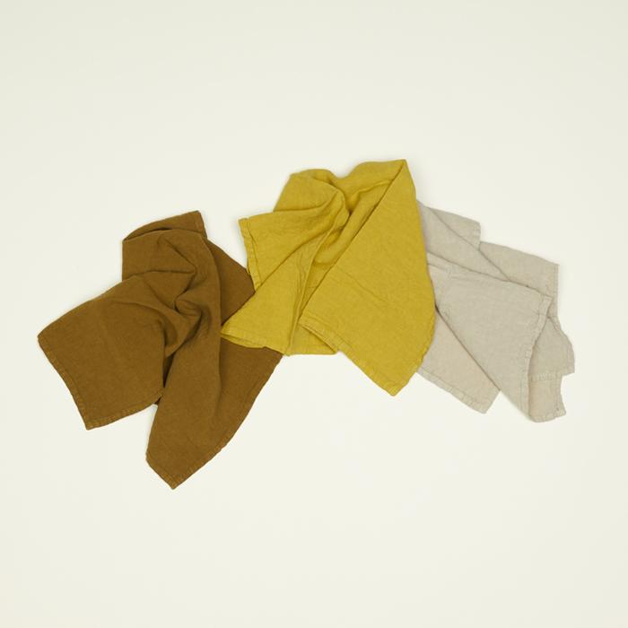 Simple Linen Napkins, Mustard