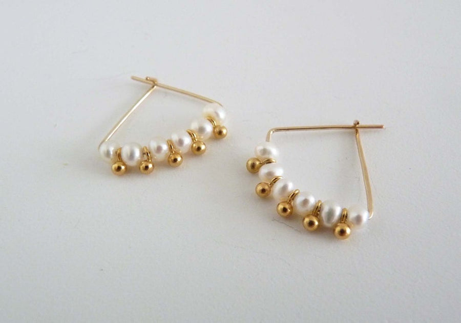 Six Pearl Earrings