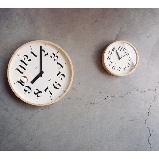 Riki Wall Clock, Two Sizes - Acacia