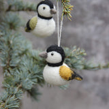 Felt Sparrow Ornaments, Black