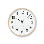 Toki White Clock - Acacia