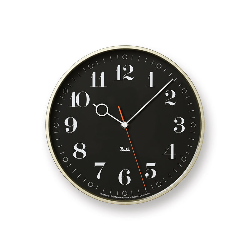 Riki Ring Clock, Black – Acacia
