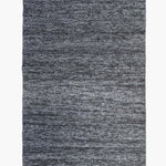 mark krebs charcoal rug against white background