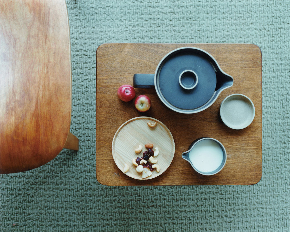 Hasami Porcelain Wood 5 5/8" Plate / Tray, Ash - Acacia