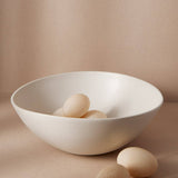 Dadasi Stoneware Serving Bowl, Matte White