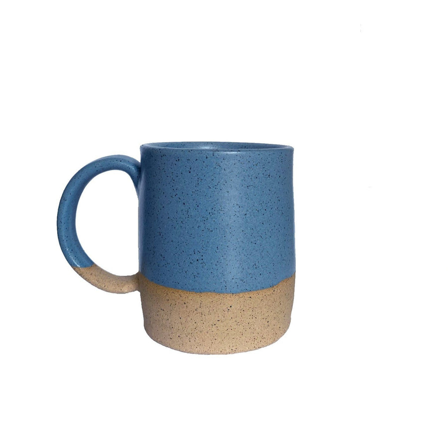 Slow Studio Ceramic Mug, Blue-Grey Speckled/Sandstone