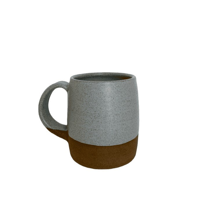 Slow Studio Ceramic Mug, Blue-Grey Speckle/Brown