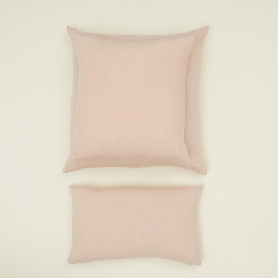 Simple Linen Pillows - Blush
