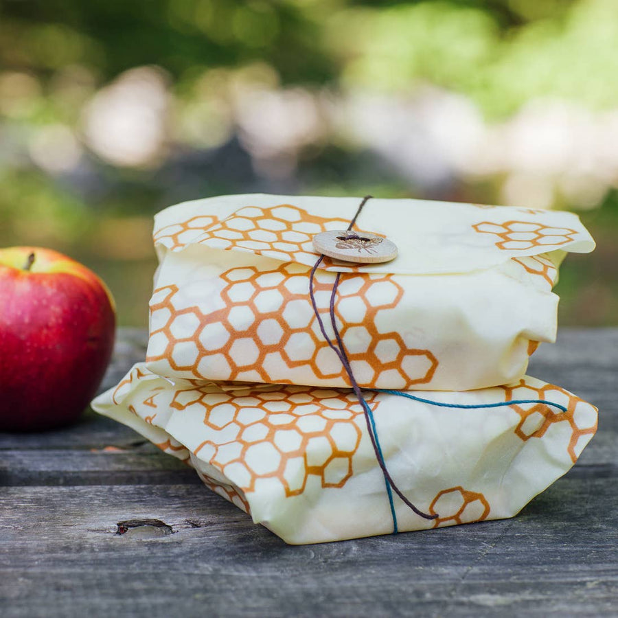 Bee's Wrap Sandwich Wrap, Honeycomb Print