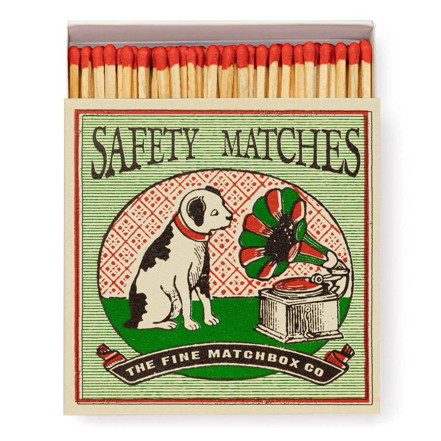 Archivist Gallery Matchboxes, Dog and Gramaphone