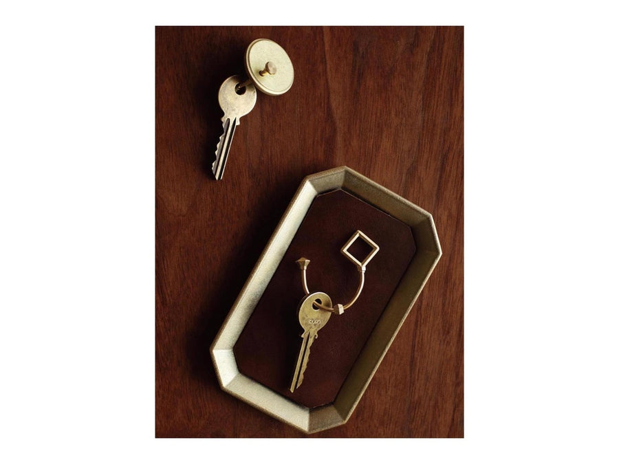 Coachwhip Carabiner Key Ring, Vapor Brass – Acacia