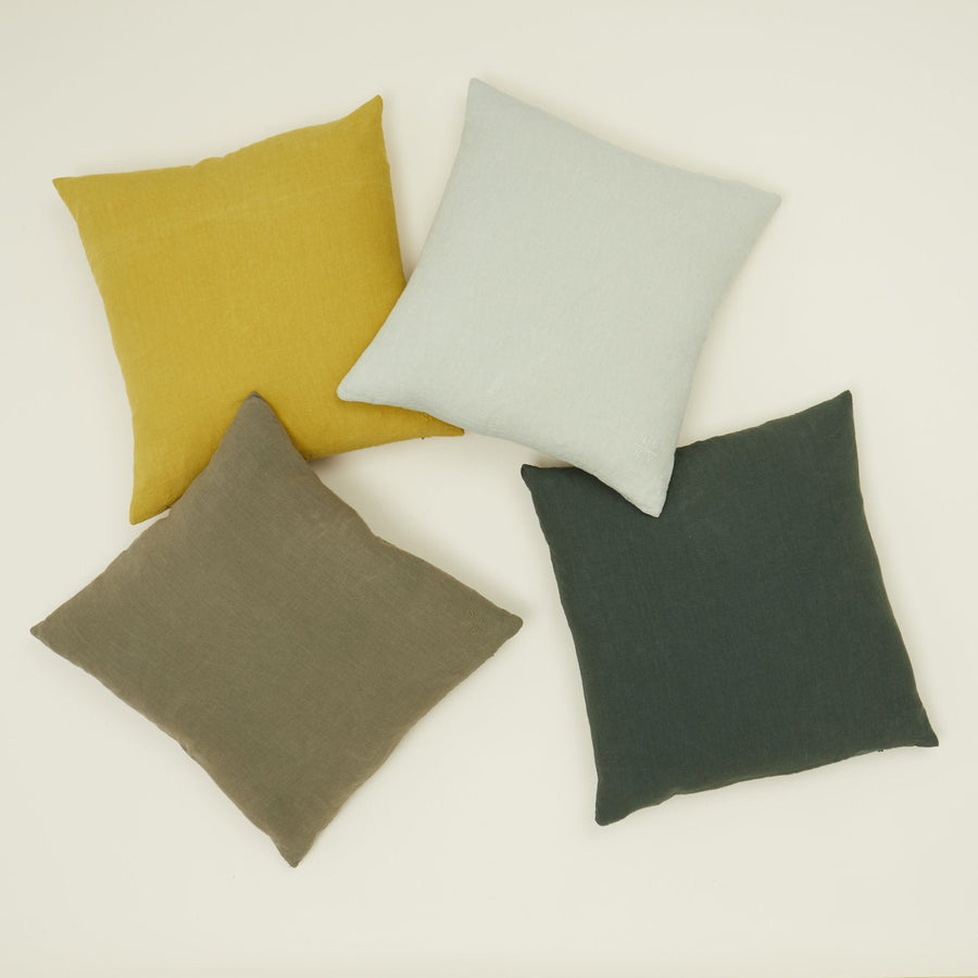 Simple Linen Pillows, Olive
