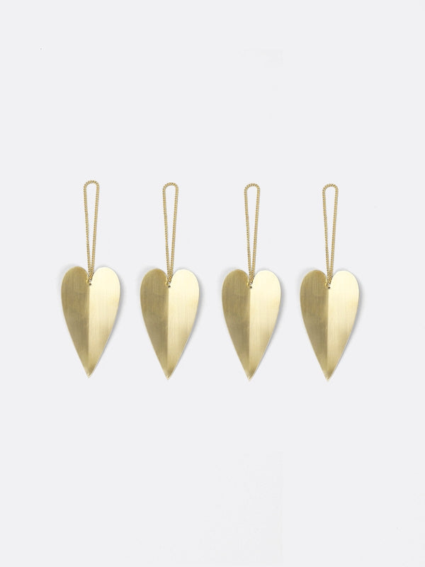 Heart Brass Ornament - Acacia