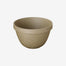 Hasami porcelain small deep round bowl in natural color, showcasing modern design and Japanese pottery tradition.