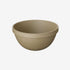 Hasami porcelain large deep round bowl in natural finish, showcasing modern design and traditional Japanese craftsmanship.