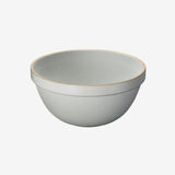Hasami Porcelain Deep Round Bowl - Large, Gloss Grey