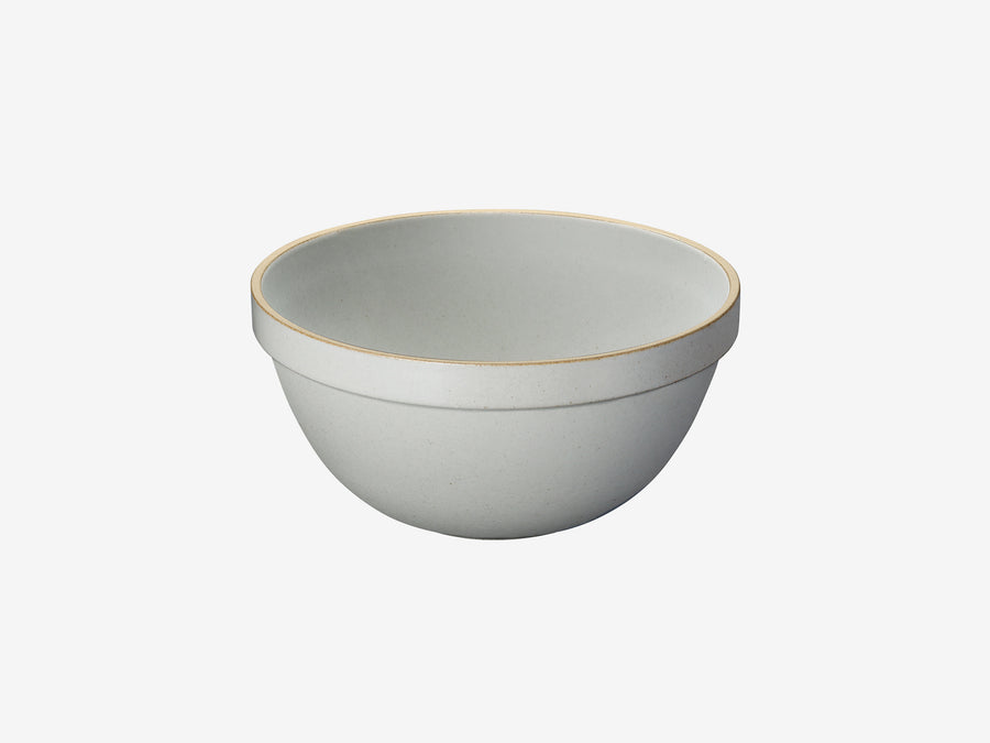 Hasami Porcelain Deep Round Bowl - Large, Gloss Grey