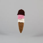 Handknit Ice Cream Cone - Acacia