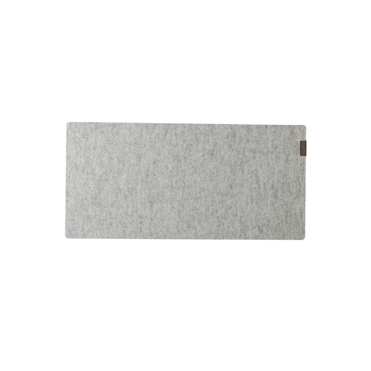 Felt and Cork Desk Mat, Light Grey