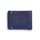 Carré Royal Leather Minimalist Wallet, Navy